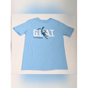 Unisex Kids' (Size 10/12) Soccer Lionel Messi G.O.A.T. Short Sleeve Tee/T-shirt